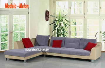 Maravilhoso sofá com Chaise Long a preço se igual - Venha conferir Sofá Chaise Long em Promoção