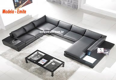 Estamos com Promoção arrebatadora nesse Elegante sofá de couro - Confira e Apaixone-se Sofá Elegante em Couro Genuíno - Simplesmente Lindo