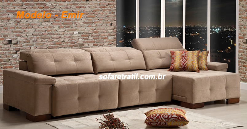 Sofá Retrátil Modelo Personalizado - Conforto e Estilo para sua Casa