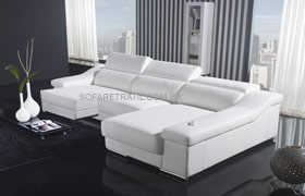 Sofá Retrátil Branco