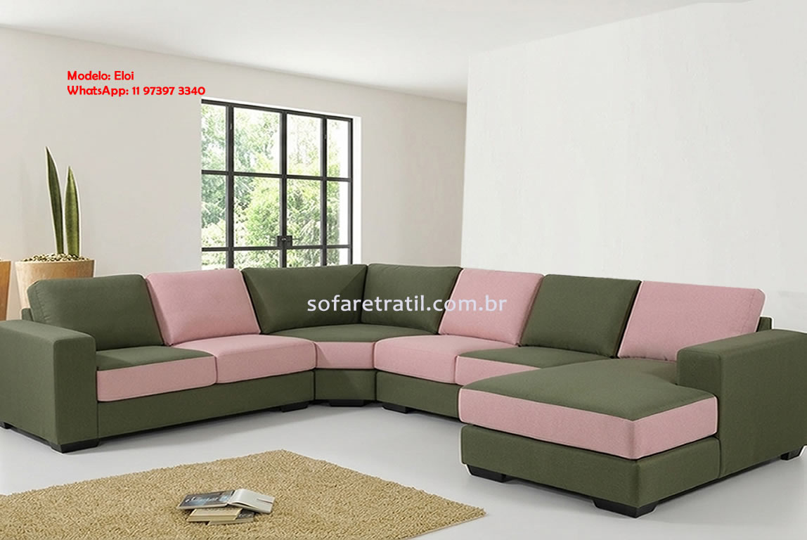 Modelo de sofá fabricado sob medida